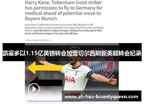 凯塞多以1.15亿英镑转会加盟切尔西刷新英超转会纪录 凯塞多以1.15亿英镑转会加盟切尔西刷新英超转会纪录